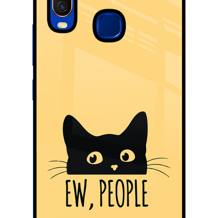 Ew People Catitude Vivo Y15/Y17 Glass Case
