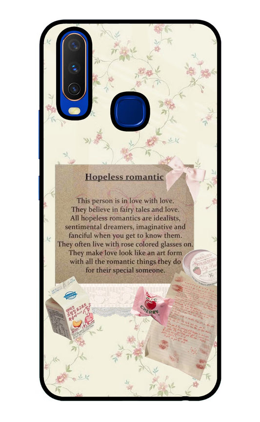 Hopeless Romantic Vivo Y15/Y17 Glass Case