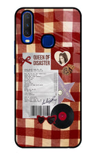 Queen of Disaster Vivo Y15/Y17 Glass Case
