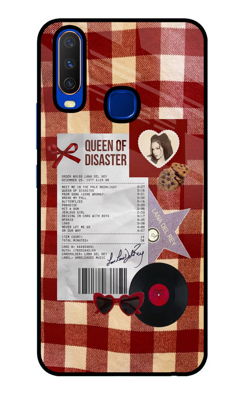 Queen of Disaster Vivo Y15/Y17 Glass Case