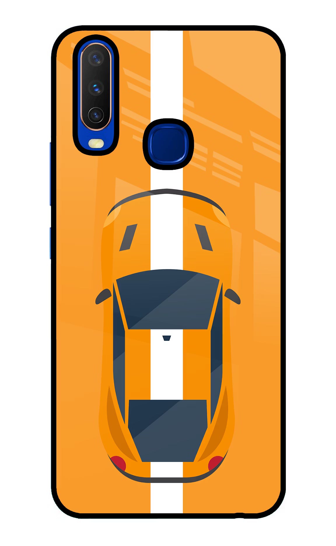 Highway Pursuit Vivo Y15/Y17 Glass Case Back Cover by Casekaro
