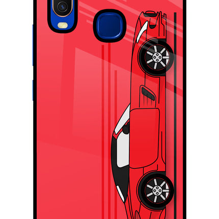 Red Velocity Vivo Y15/Y17 Glass Case