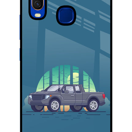 Retro Garage Vibe Vivo Y15/Y17 Glass Case