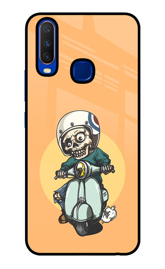Undead Biker Vivo Y15/Y17 Glass Case