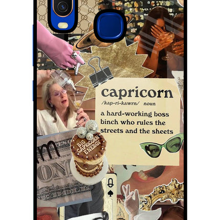 Capricorn Zodiac Vivo Y15/Y17 Glass Case