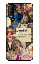Gemini Zodiac Vivo Y15/Y17 Glass Case