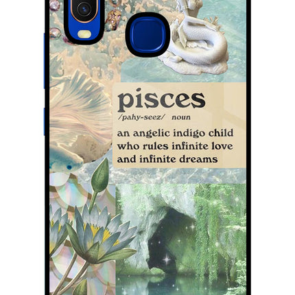 Pisces Zodiac Vivo Y15/Y17 Glass Case