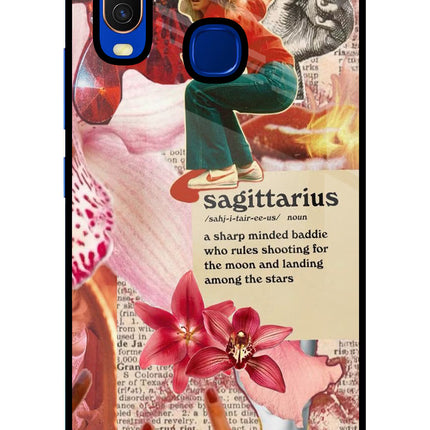 Sagittarius Zodiac Vivo Y15/Y17 Glass Case