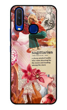 Sagittarius Zodiac Vivo Y15/Y17 Glass Case