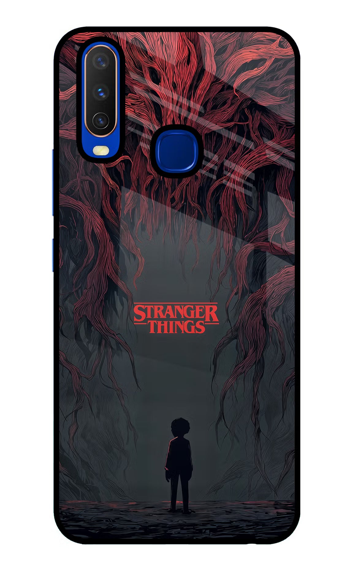 Ordinary Things Dark Side Vivo Y15/Y17 Glass Case Back Cover by Casekaro
