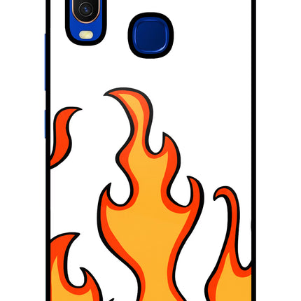 Fired Up – White Vivo Y15/Y17 Glass Case
