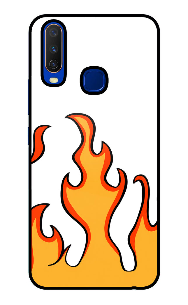 Fired Up – White Vivo Y15/Y17 Glass Case