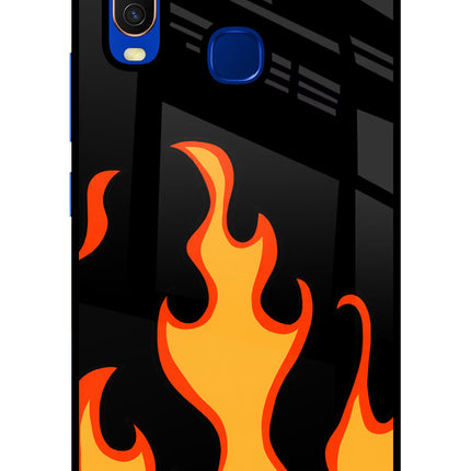 Fired Up – Black Vivo Y15/Y17 Glass Case