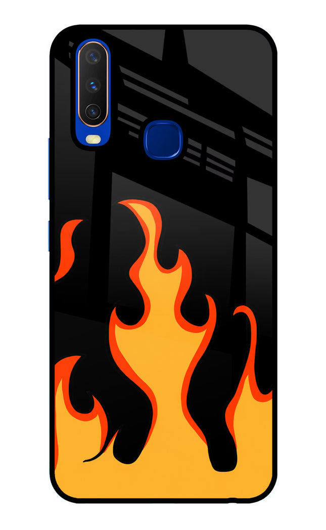 Fired Up – Black Vivo Y15/Y17 Glass Case