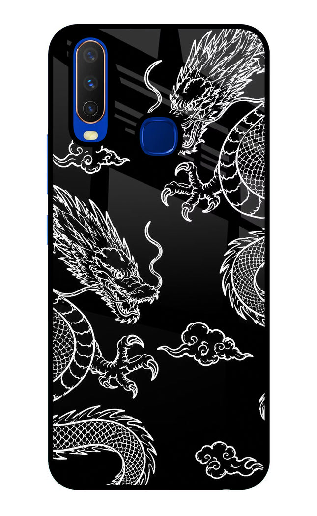 Twin Dragons Vivo Y15/Y17 Glass Case