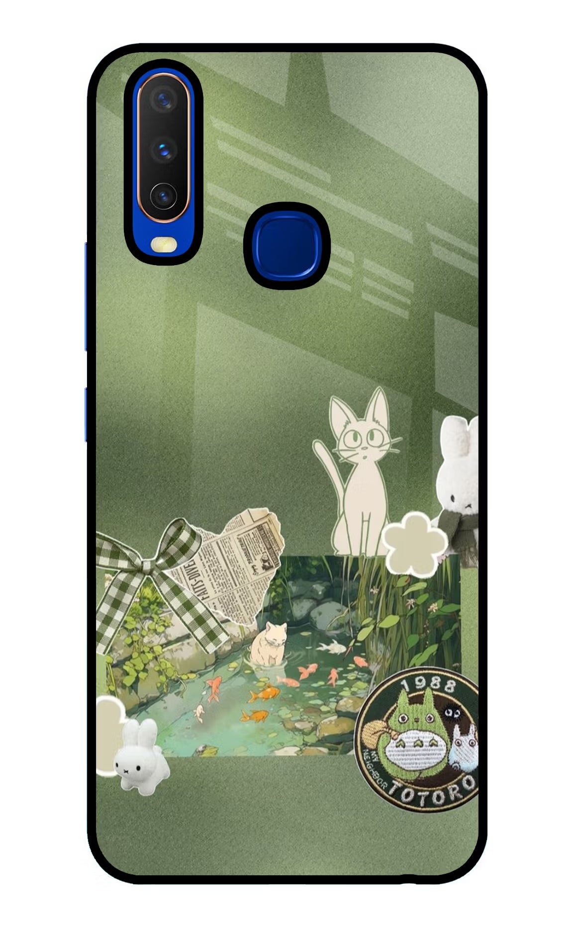 Aesthetic anime Vivo Y15/Y17 Glass Case