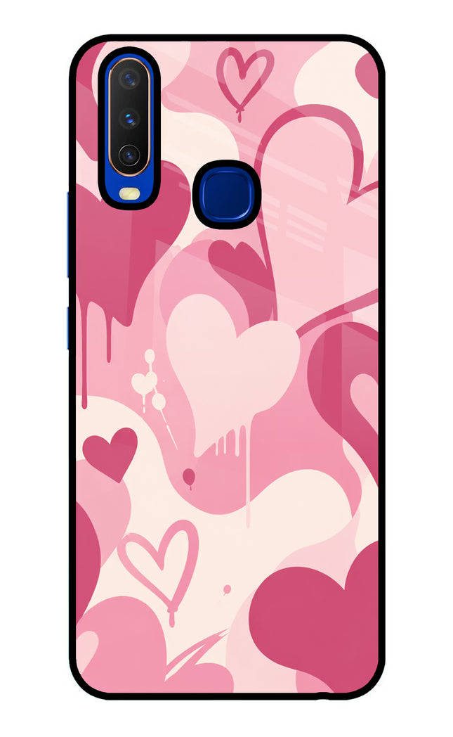 Hearty case Vivo Y15/Y17 Glass Case