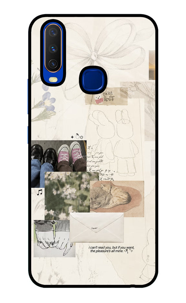 Soft Aesthetic Vivo Y15/Y17 Glass Case