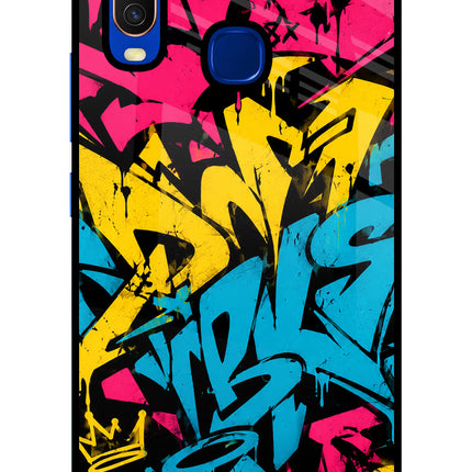 Graffiti Vibe Vivo Y15/Y17 Glass Case