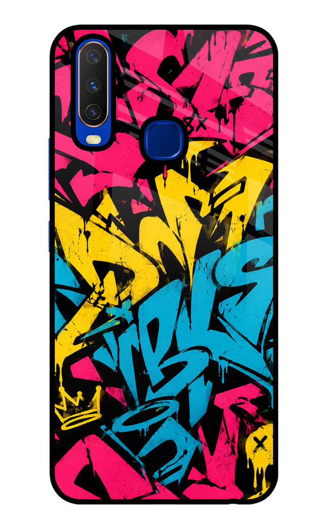 Graffiti Vibe Vivo Y15/Y17 Glass Case
