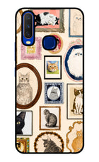 Mirror Cats Vivo Y15/Y17 Glass Case