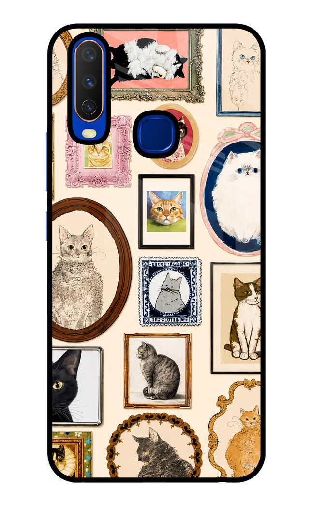 Mirror Cats Vivo Y15/Y17 Glass Case