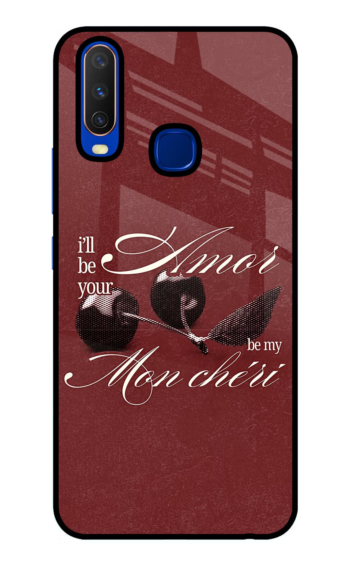 Velvet Cherry Vivo Y15/Y17 Glass Case
