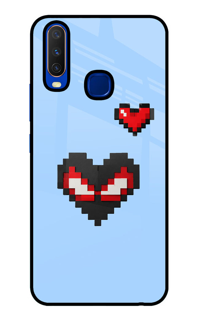 Peter Heart Vivo Y15/Y17 Glass Case