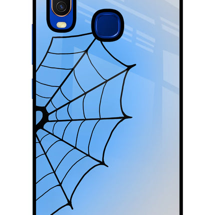 Blue Web Vivo Y15/Y17 Glass Case