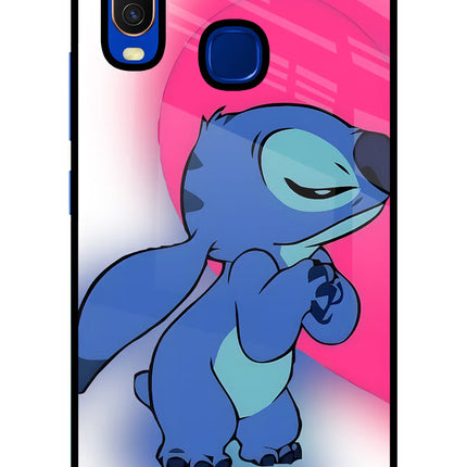 Stitch Hug Vivo Y15/Y17 Glass Case