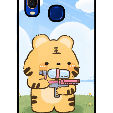 Tiger Treat Vivo Y15/Y17 Glass Case