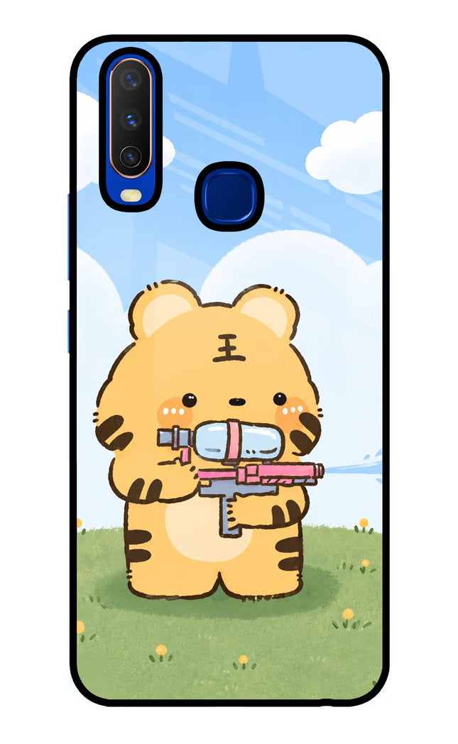 Tiger Treat Vivo Y15/Y17 Glass Case