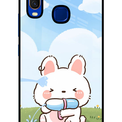 Bunny Treat Vivo Y15/Y17 Glass Case