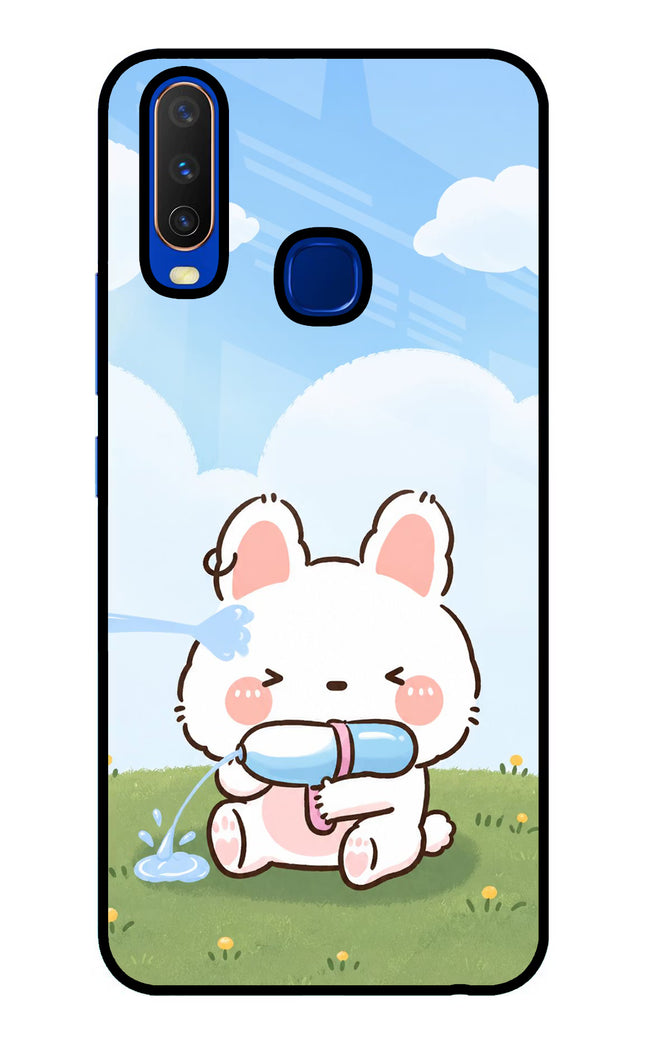 Bunny Treat Vivo Y15/Y17 Glass Case