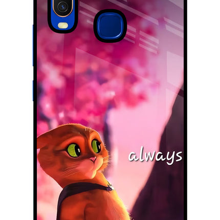 Always Cat Vivo Y15/Y17 Glass Case
