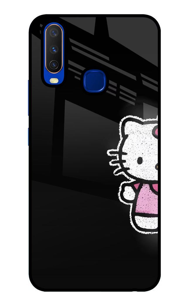 Kitty Charm Vivo Y15/Y17 Glass Case