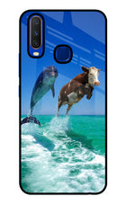 Dolphin vs Cow Vivo Y15/Y17 Glass Case