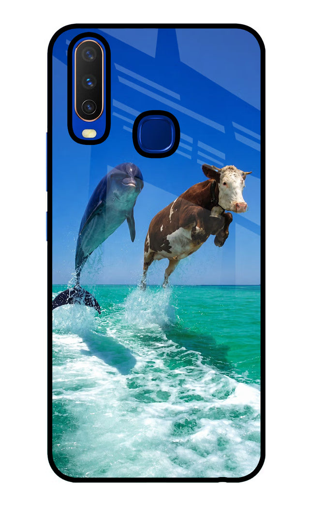 Dolphin vs Cow Vivo Y15/Y17 Glass Case