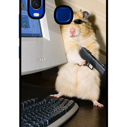 Hacker Hamster Vivo Y15/Y17 Glass Case