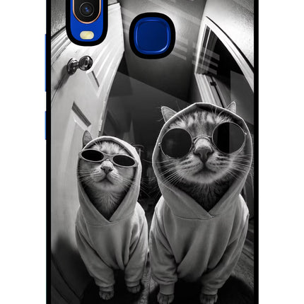Hood Cats Vivo Y15/Y17 Glass Case