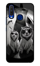 Hood Cats Vivo Y15/Y17 Glass Case
