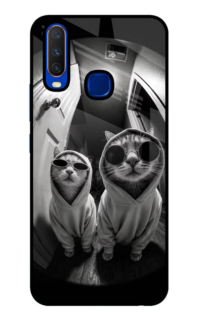 Hood Cats Vivo Y15/Y17 Glass Case