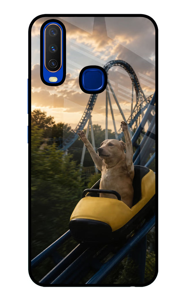 Rollercoaster Dog Vivo Y15/Y17 Glass Case