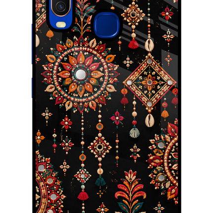Boho Noir Vivo Y15/Y17 Glass Case
