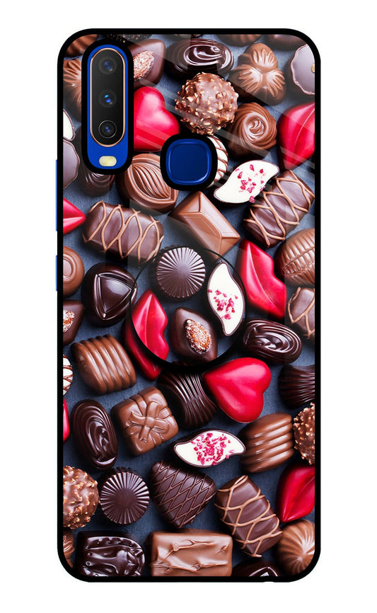 Chocolates Vivo Y15/Y17 Glass Case