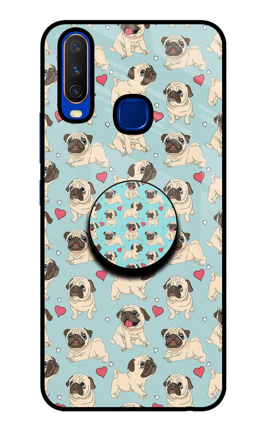 Pug Dog Vivo Y15/Y17 Glass Case