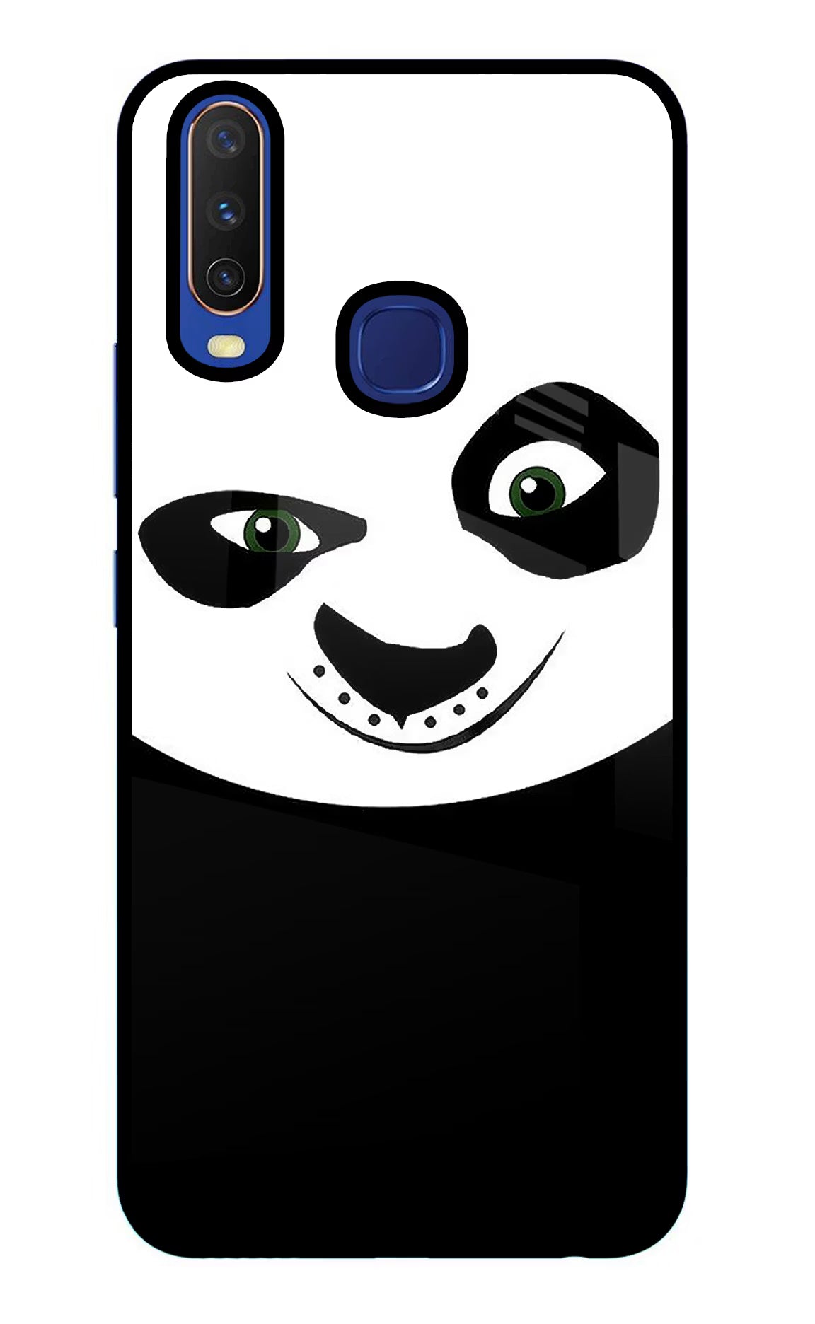 Panda Vivo Y11/Y12/U10 Glass Case Back Cover by Casekaro