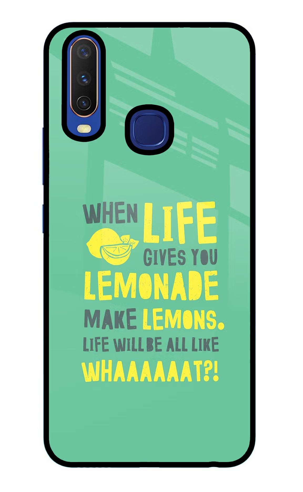 Quote Vivo Y11/Y12/U10 Glass Case Back Cover by Casekaro