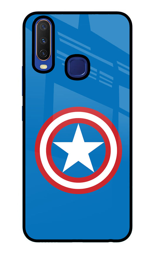 Captain America Logo Vivo Y11/Y12/U10 Glass Case