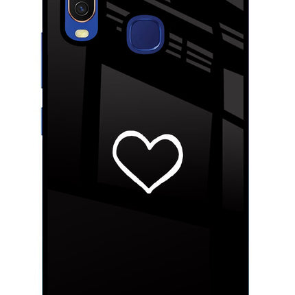 Heart Vivo Y11/Y12/U10 Glass Case Back Cover by Casekaro